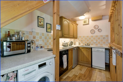 Kitchen area in The Annexe Cottage