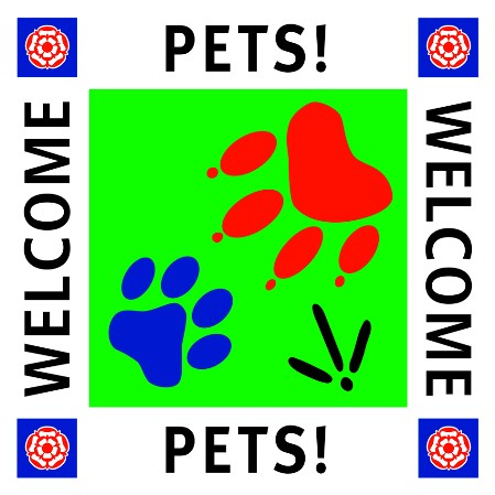 Pets Welcome sign