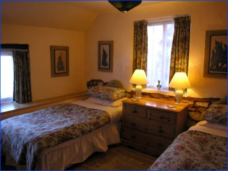 One of the two twin downstairs bedrooms in The West Wing