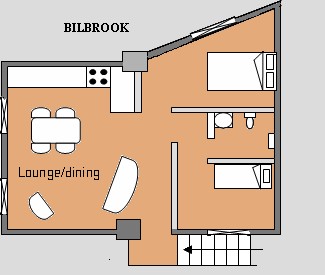 Floor plan of Bilbrook Cottage